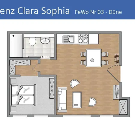 Apartment Duene In Der Residenz Clara Sophia Binz